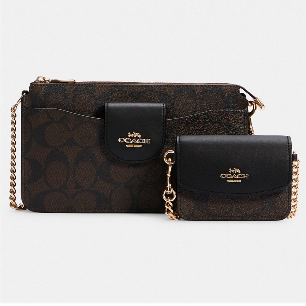 BRAND NEW!!! Coach poppy crossbody in signature canvas